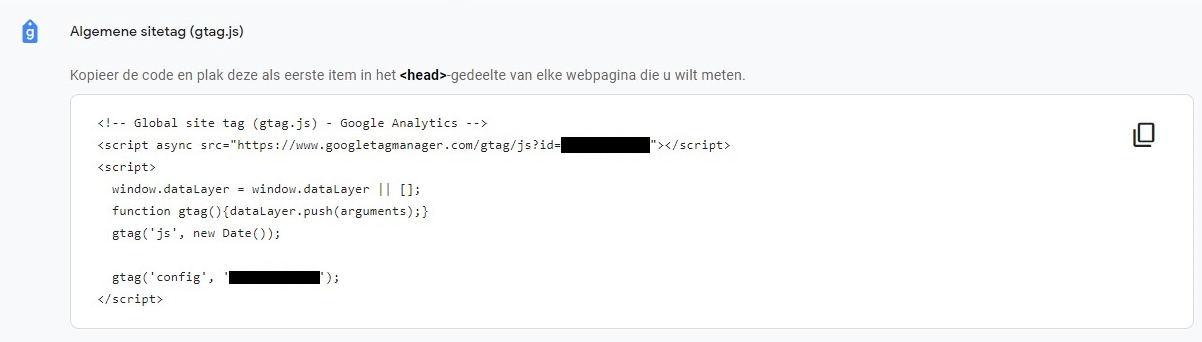 Google Analytics 4 - Algemene sitetag gtag.js toevoegen - Inventus Online